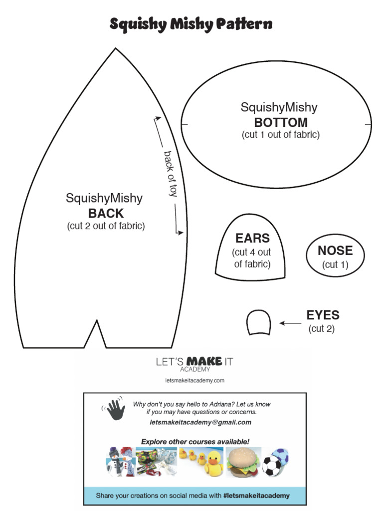 Squishy Mishy Pattern Instructions | PDF