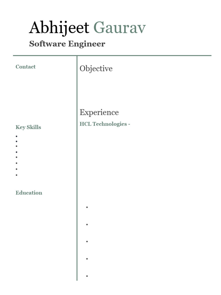 GauravAbhijeetResume 1712073688076 Abhijeet Gaurav | PDF | Java Script ...