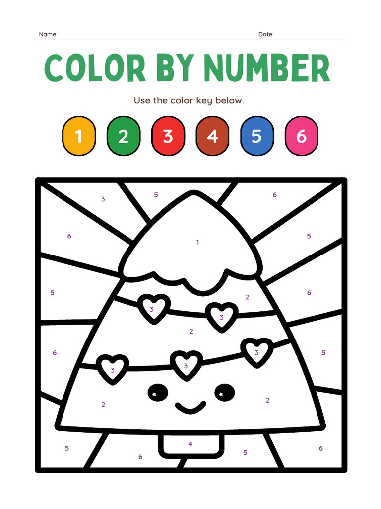 Kids' Color by Number Activity | PDF