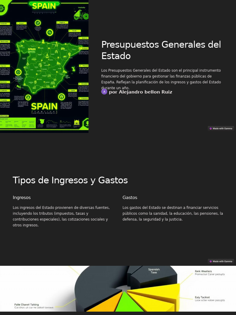 Presupuestos Generales del Estado en España | PDF | Impuestos | Pensión