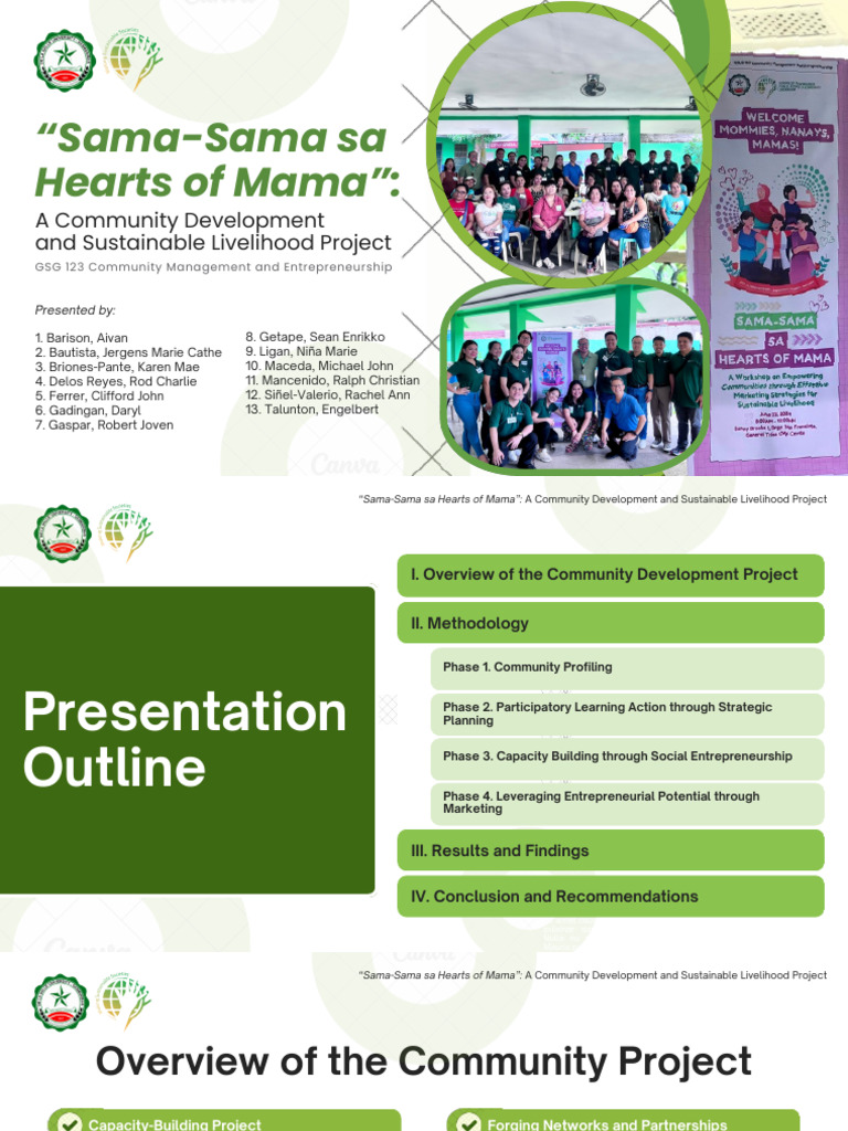 GSLG123 - Final Presentation - Community Development Project | PDF ...