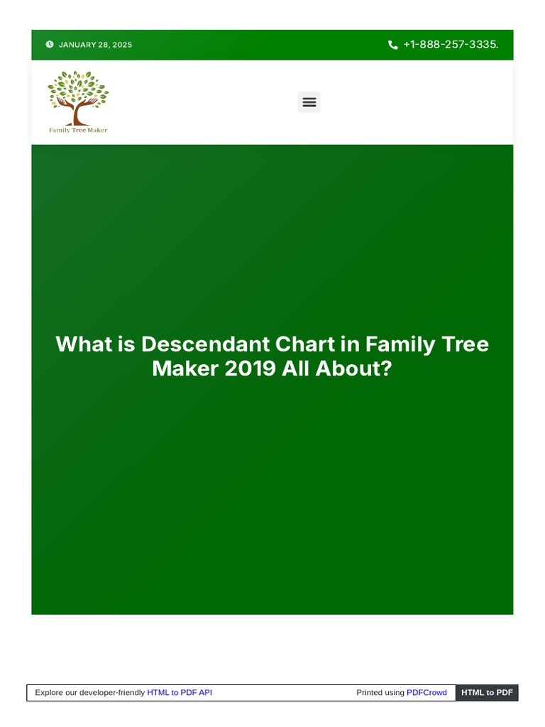 Create Descendant Charts in FTM 2019 | PDF | Computing | Software