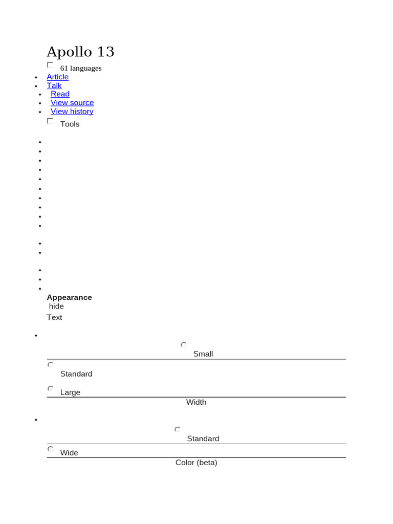 1 | PDF | Apollo Program | Apollo Lunar Module