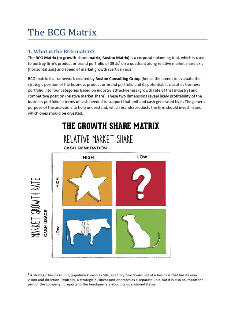 Understanding the BCG Matrix Explained | PDF | Business | Business ...