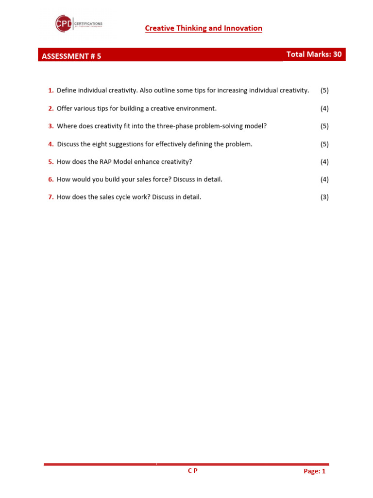 Enhancing Creativity in Business | PDF
