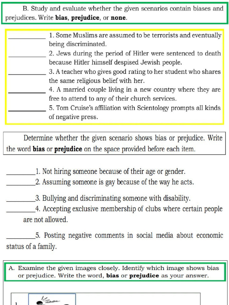 Understanding Bias and Prejudice | PDF