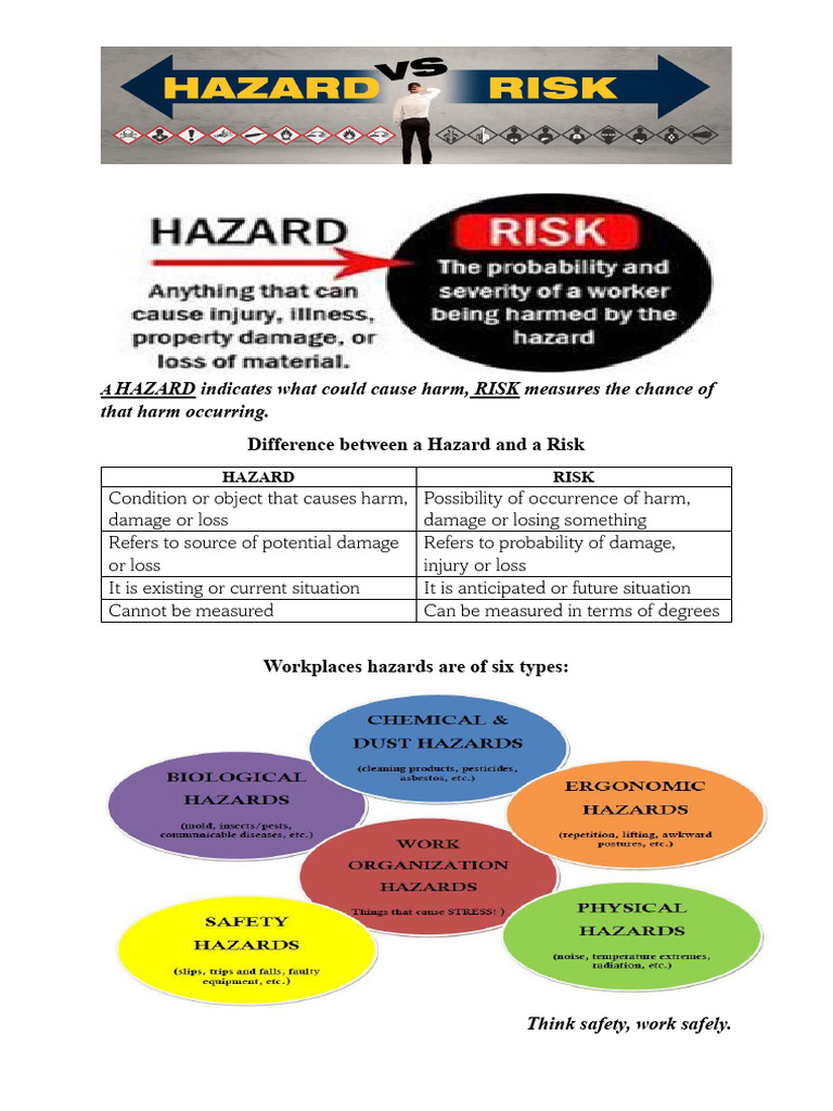 Hazard vs. Risk in Workplace Safety | PDF