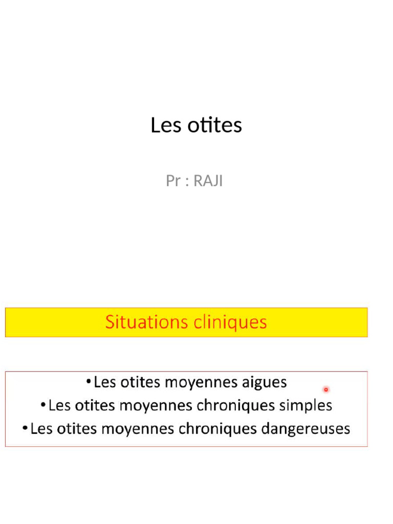 Les Otites | PDF