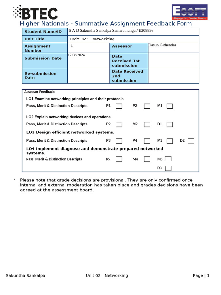 7049-1712772561911-Unit-02 - Networking Assignment - 2024 | PDF ...