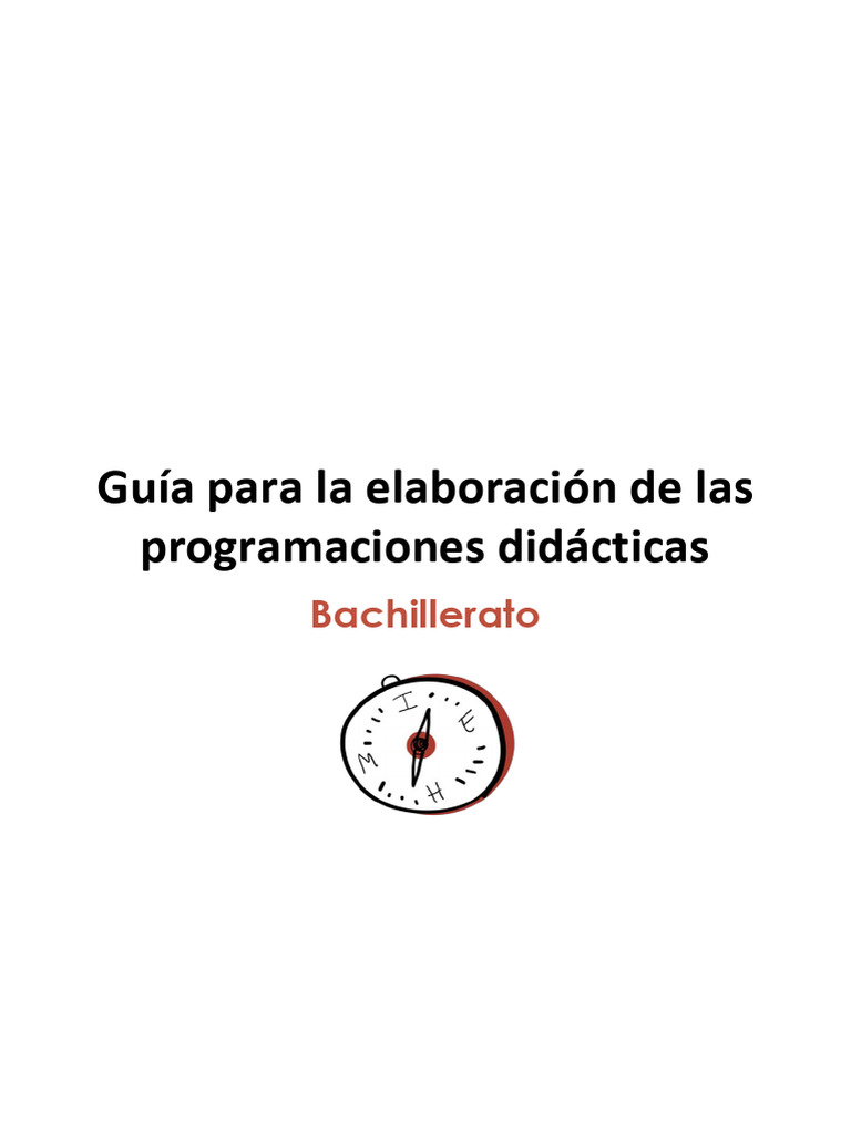 Guía para Programaciones Didácticas en Bachillerato | PDF | Evaluación ...