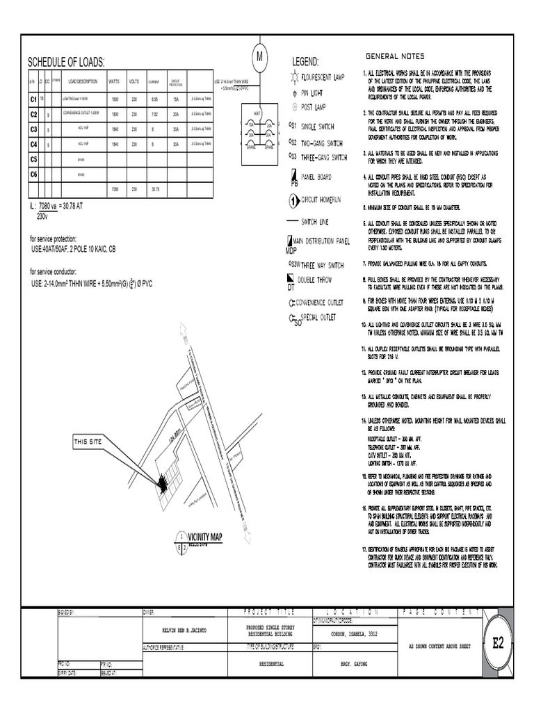 RJ Res Ee Plan-El - PDF E2 | PDF