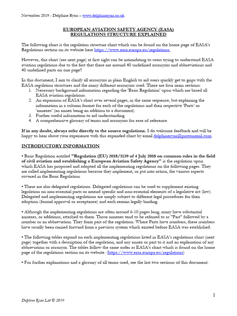 EASA20Regs20Explained | PDF | Air Traffic Control | Aviation