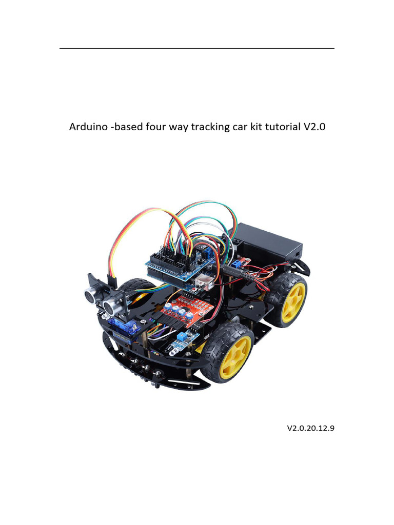 Arduino Four-Way Tracking Car Tutorial | PDF | Arduino | Infrared