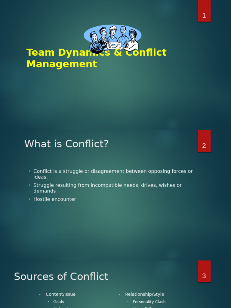 Team Conflict Management Strategies | PDF | Learning | Social Psychology