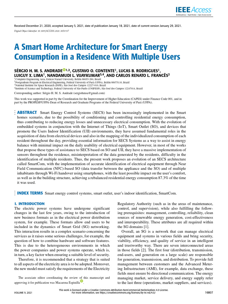 Smart Home Energy Management System | PDF | Internet Of Things | Energy ...