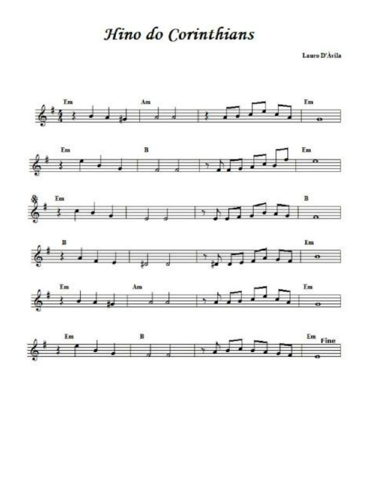 HINO DO Corinthians | PDF