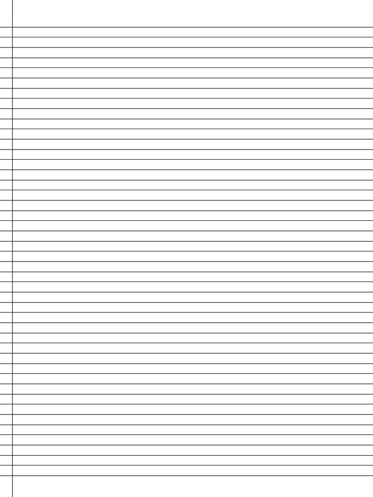 Ruled Paper | PDF