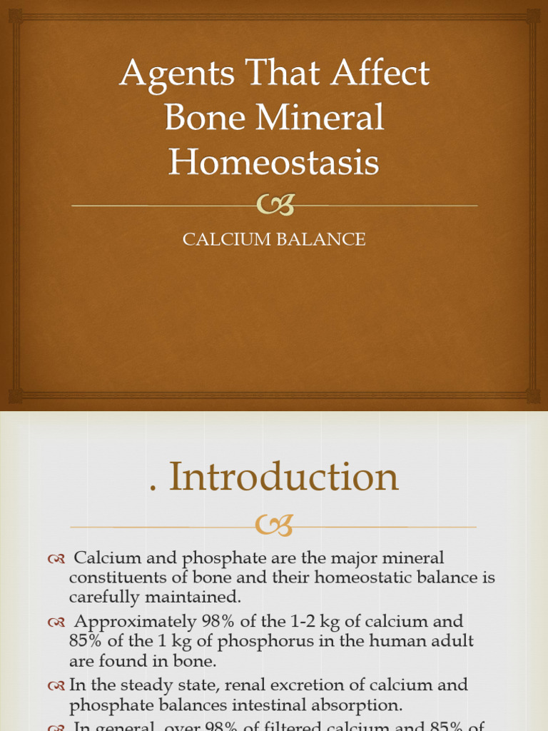 Calcium Balance and Bone Health Management | PDF | Vitamin D | Bone