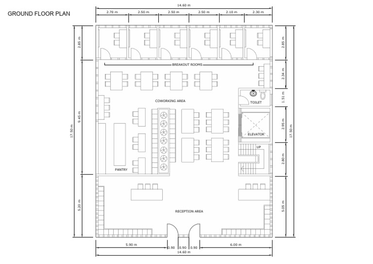 Ground Floor Plan Dimensions and Areas | PDF