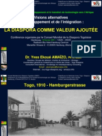 Intervention de Dr Yves Ekoué Amaïzo au Symposium organisé par CMDT (conseil mondial de la Diaspora togolaise) à Hamburg