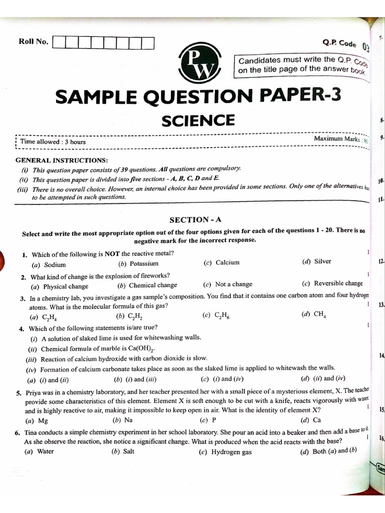 Sample Paper | PDF