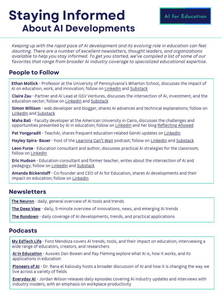 Staying Informed | PDF