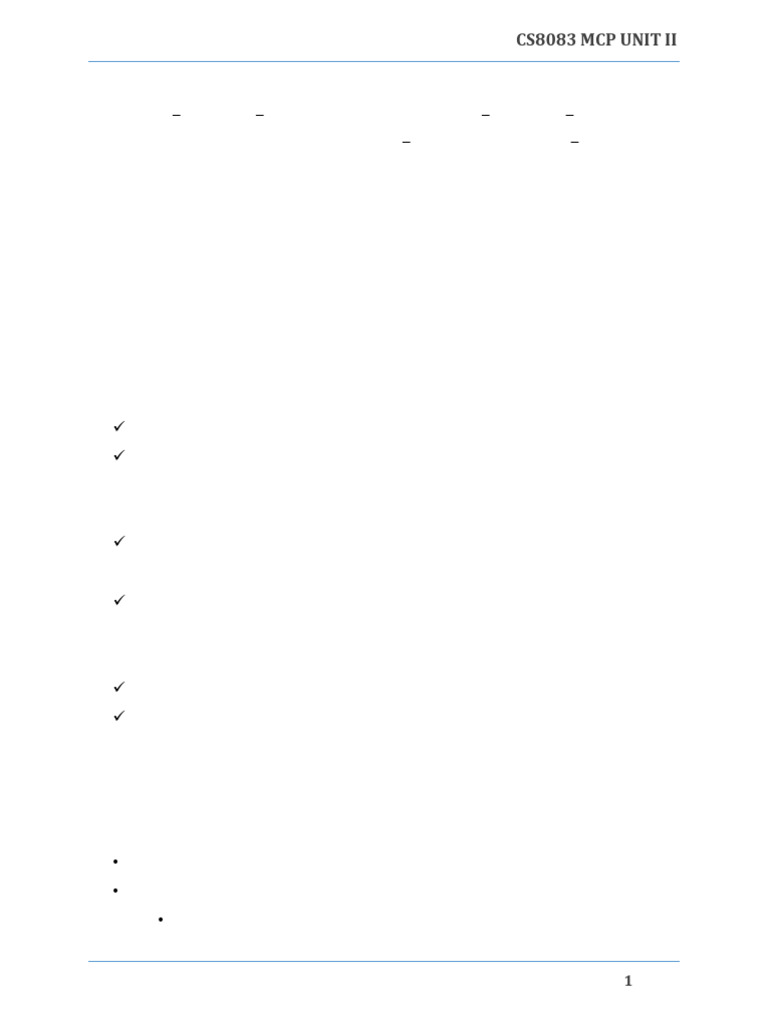 Updated - CS8083 MCP UNIT II Notes | PDF | Central Processing Unit ...
