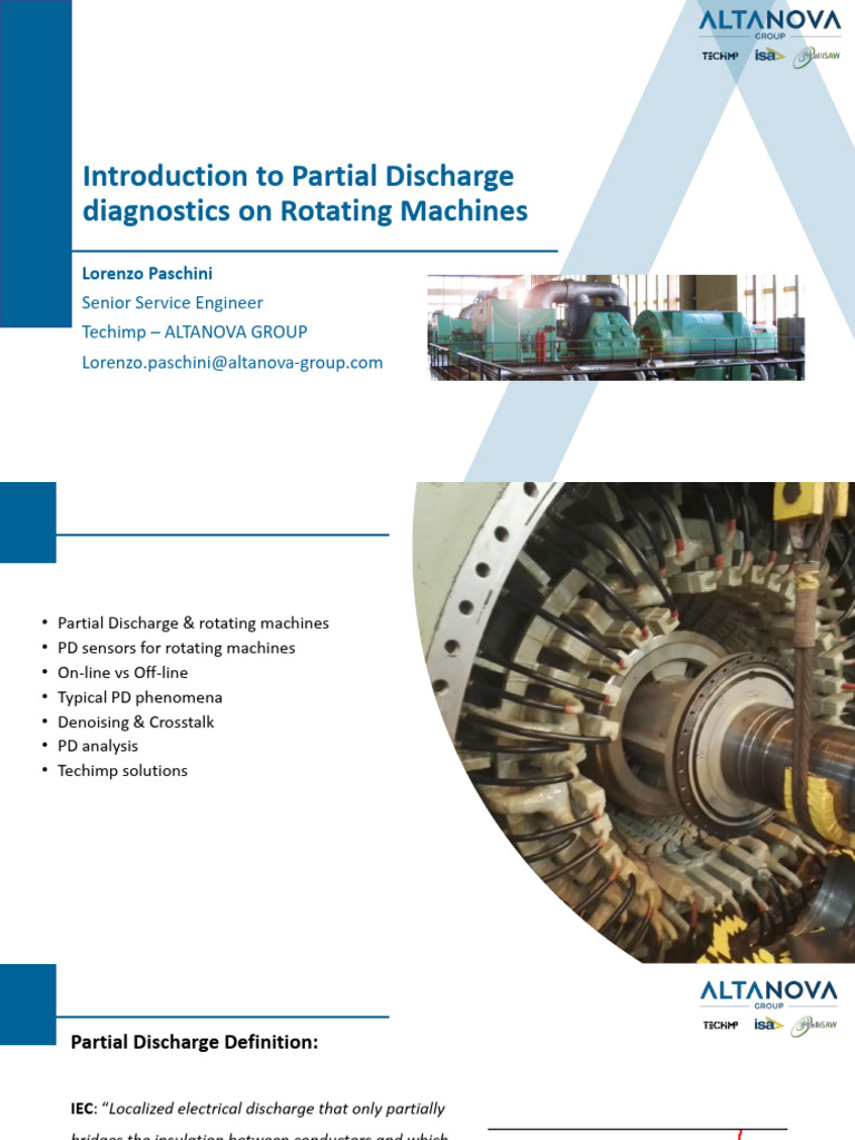 Partial Discharge Diagnostics for Rotating Machines | PDF | Insulator ...