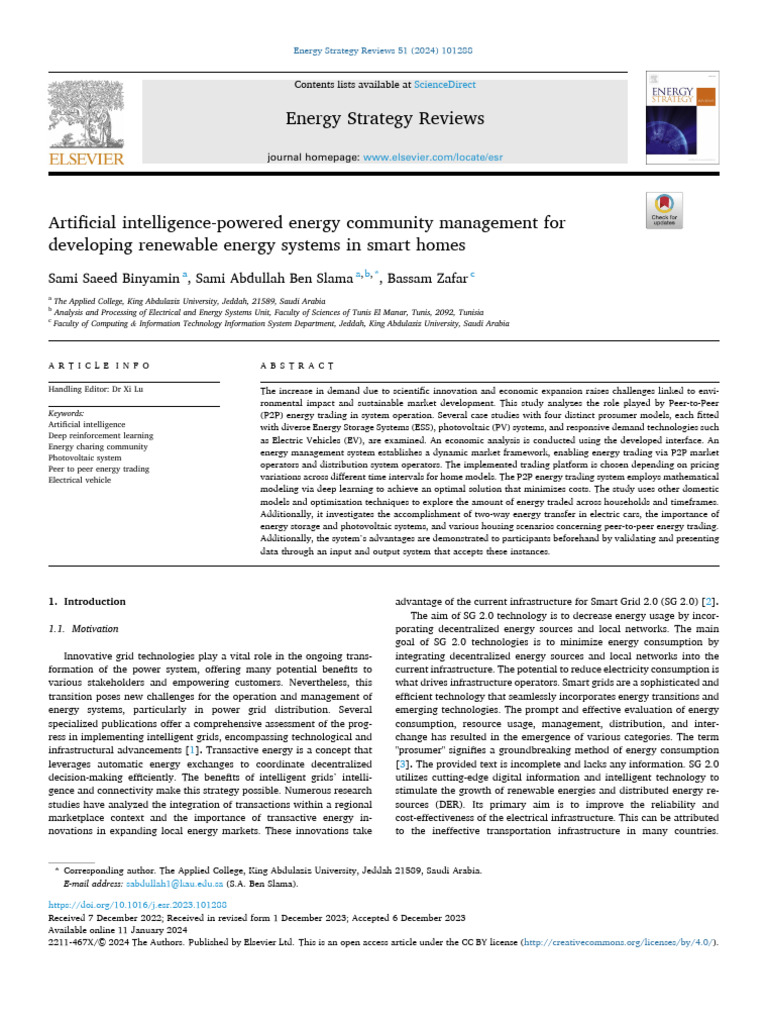 AI in Renewable Energy Community Management | PDF | Smart Grid ...