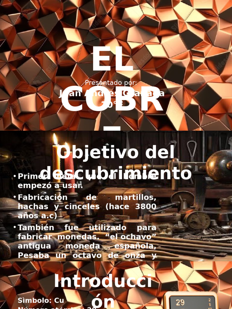 Propiedades y Usos del Cobre | PDF | Cobre | Rieles
