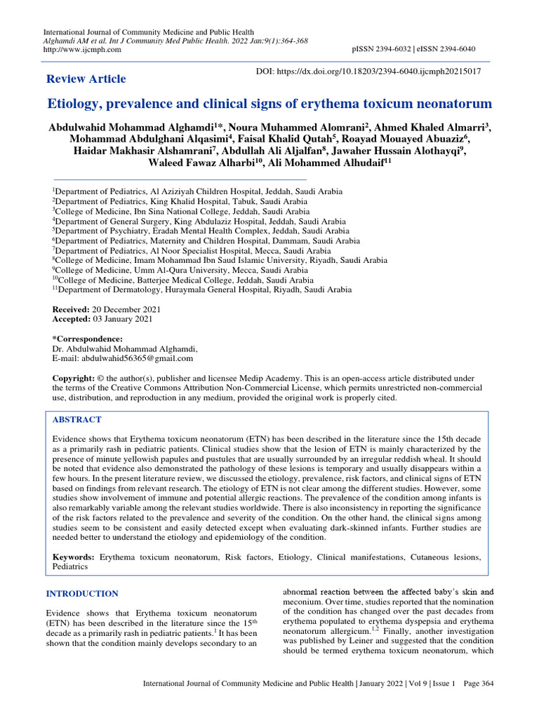 Etiology Prevalence and Clinical Signs o | PDF | Saudi Arabia ...
