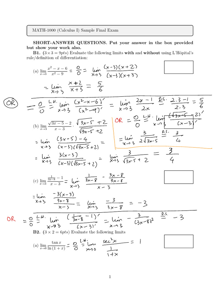 Final Exam Sample Solution Pdf Mathematical Objects Mathematical