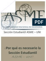 2 - Presentación de La Sección Estudiantil ASME UNI