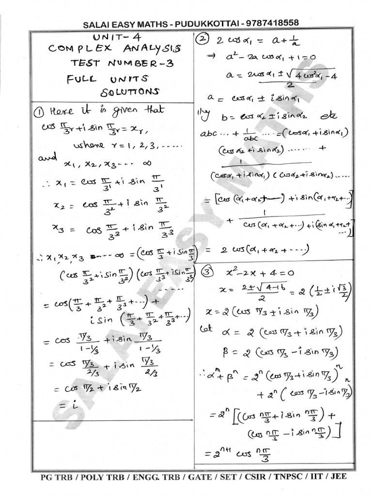 Test 3 (Solution) - 1 | PDF