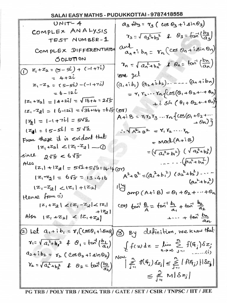 Salai Easy Maths Solutions Guide | PDF