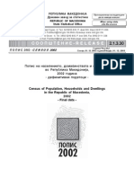 2002 Popis Na Naselenieto - Makedonija