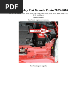 fiat punto cigarette lighter fuse Grande Box Guide | PDF | Headlamp FIAT PUNTO Fuse in India