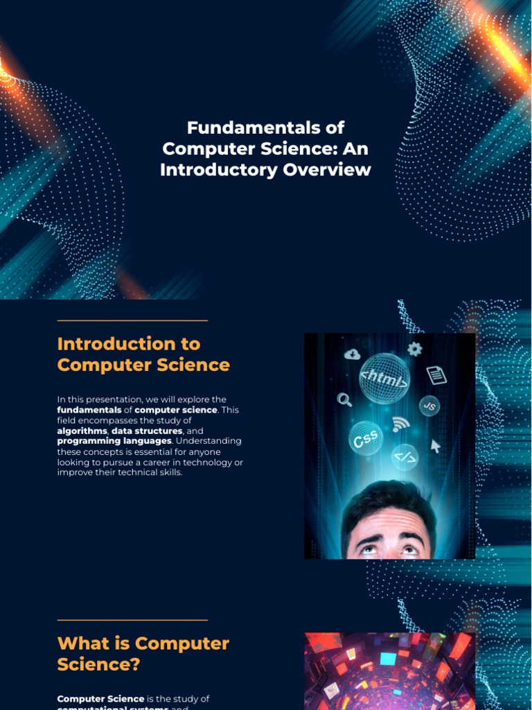 Slidesgo Fundamentals of Computer Science An Introductory Overview ...