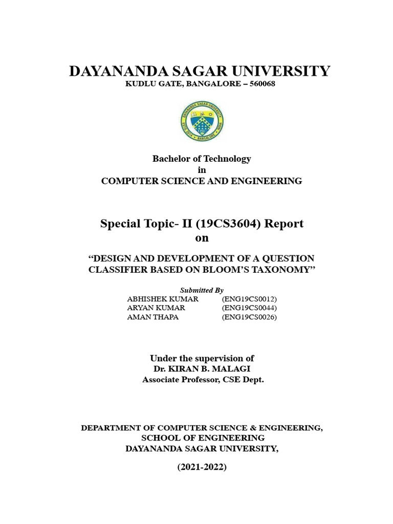 Special Topics Final Report | PDF | Machine Learning | Support Vector ...