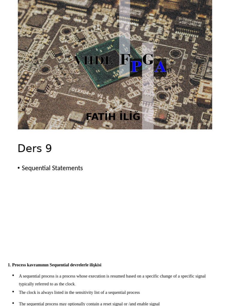 Ders+9 +Sequential+Statementss | PDF