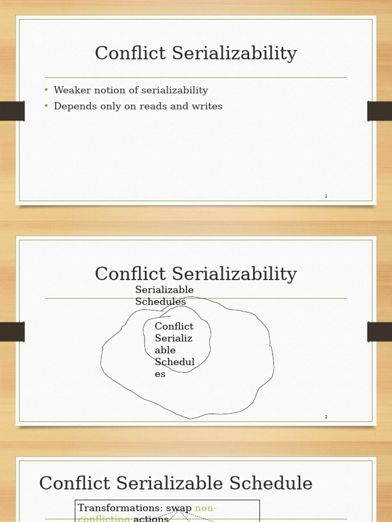 Understanding Conflict Serializability | PDF