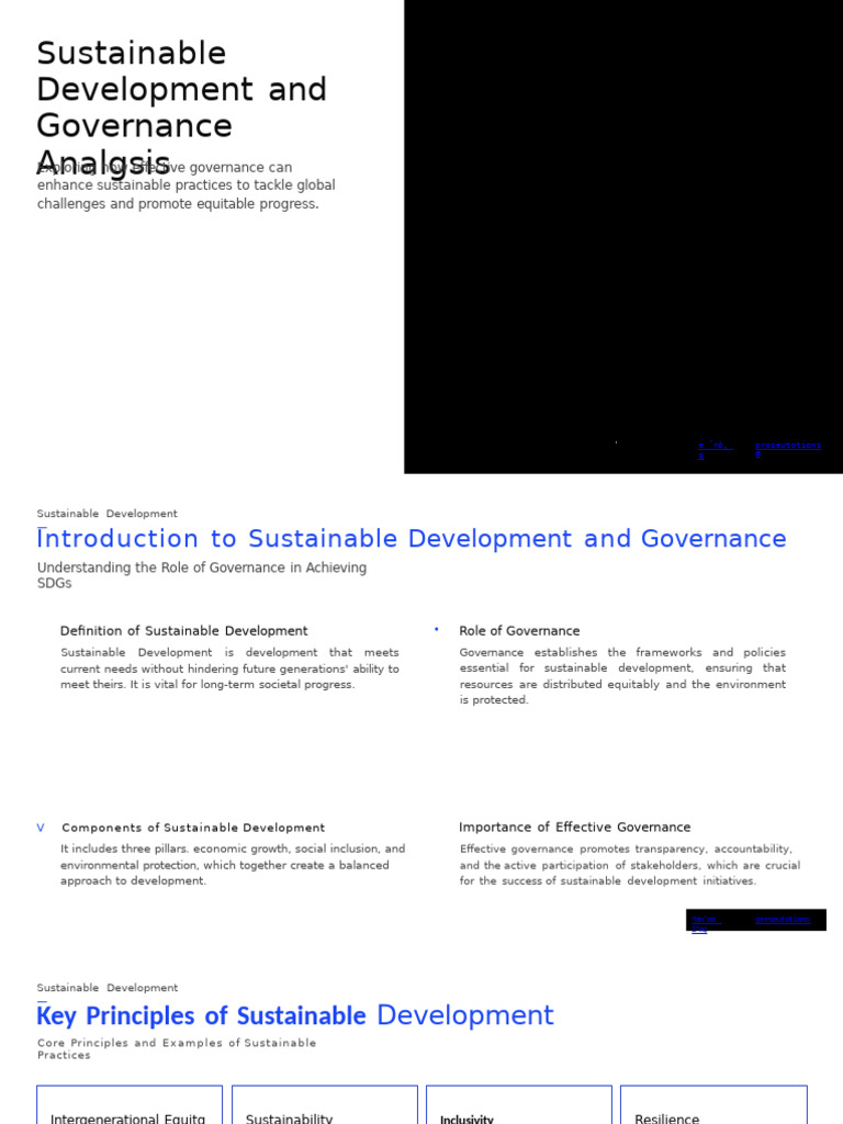 Sustainable Development Governance Insights | PDF | Sustainability ...