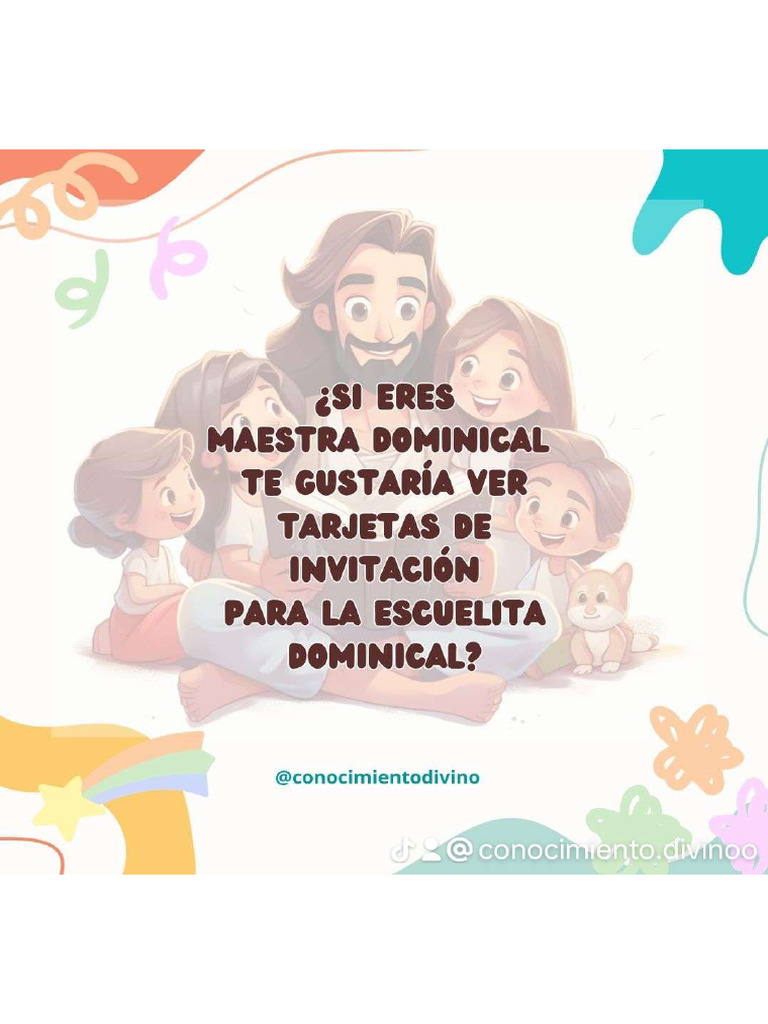 Invitaciones para La Escuelita Dominical | PDF