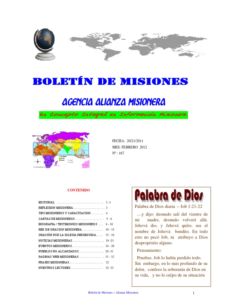 Boletin De Misiones 20 02 2012
