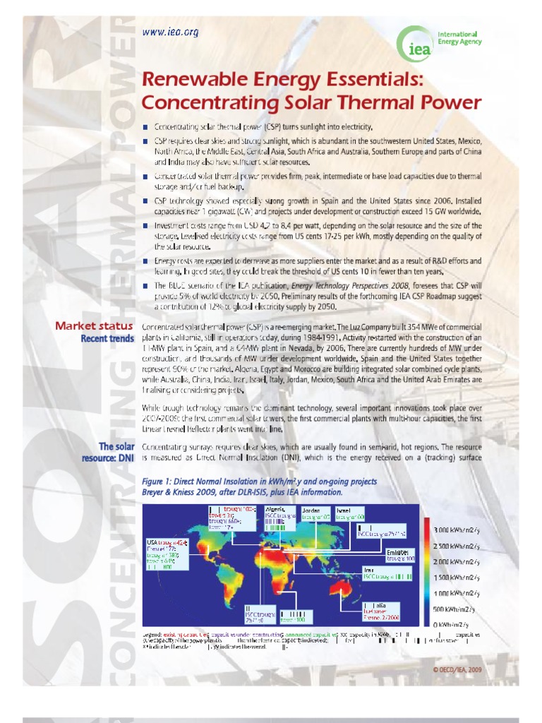 Renewable Energy Essentials: Concentrating Solar Thermal Power | PDF ...