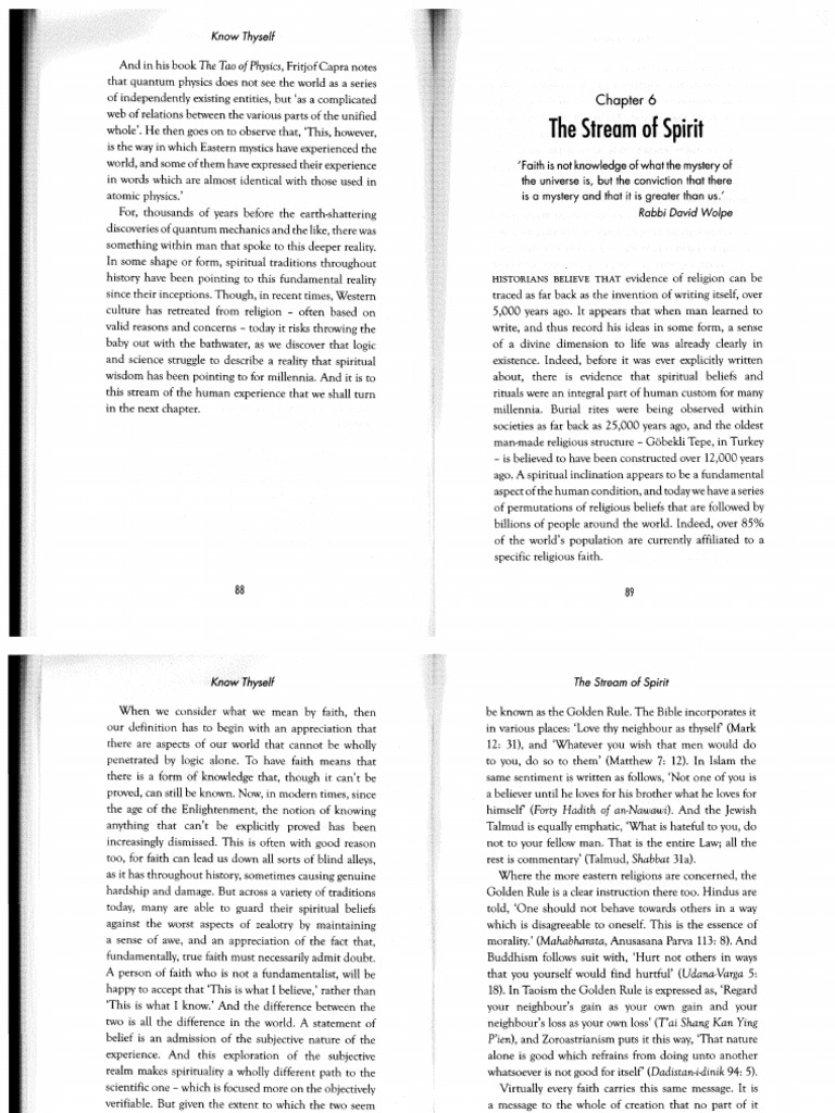 Razzaque, Ch. 6, The Stream of Spirit | PDF | Sufism | Gnosticism