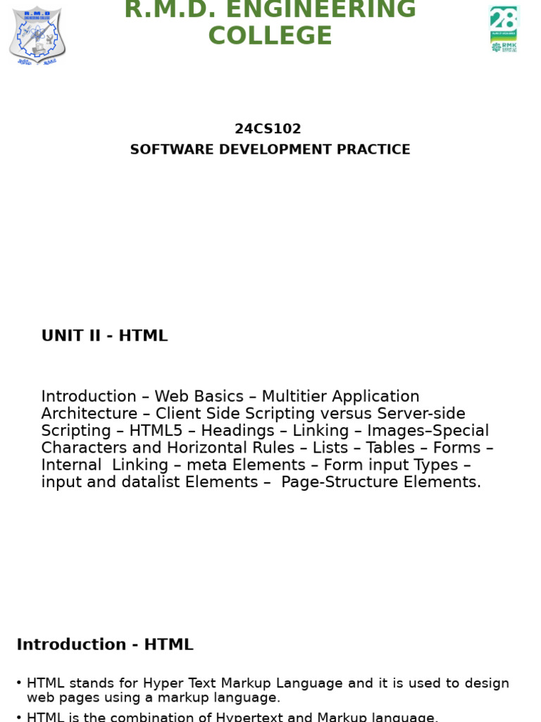 Unit - 2 SDP Student | PDF | World Wide Web | Internet & Web