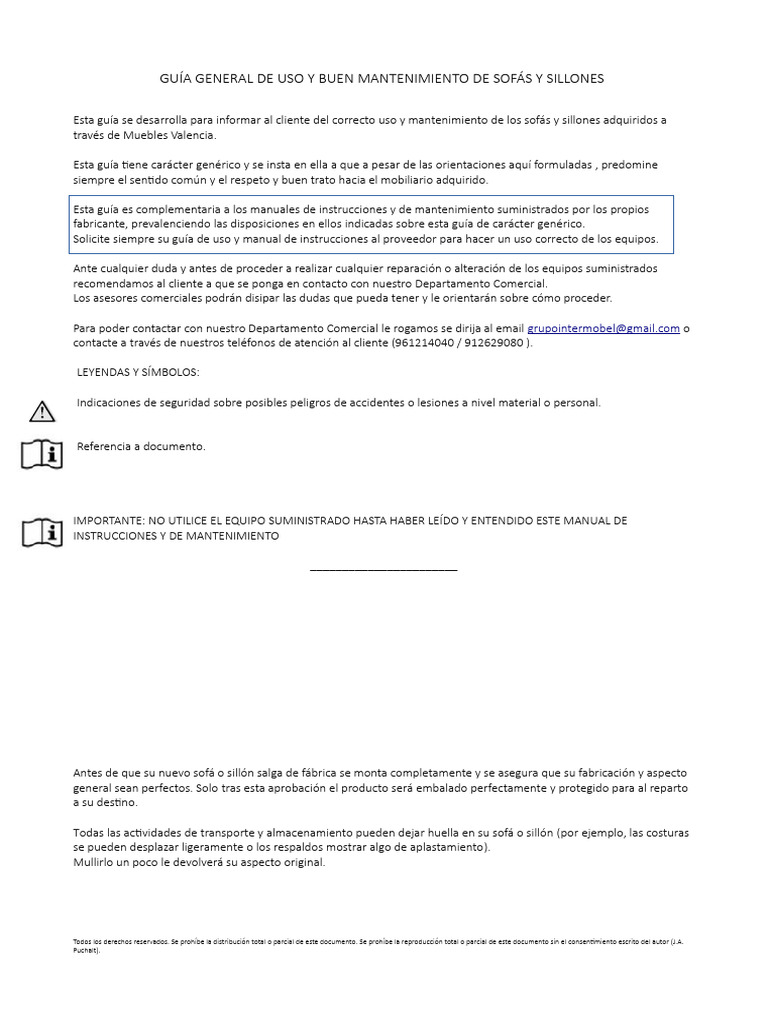 Mantenimiento de Sofás y Sillones | PDF | Radio | Sofá