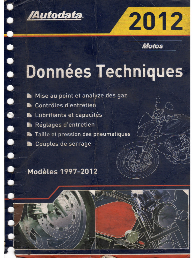 Autodata Motos 1997 À 2012 | PDF