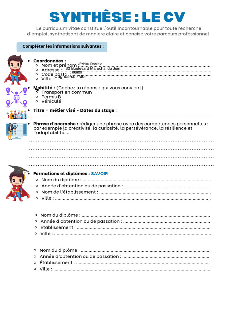 Rédiger un CV efficace et percutant | PDF